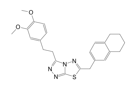 [1,2,4]triazolo[3,4-b][1,3,4]thiadiazole, 3-[2-(3,4-dimethoxyphenyl)ethyl]-6-[(5,6,7,8-tetrahydro-2-naphthalenyl)methyl]-