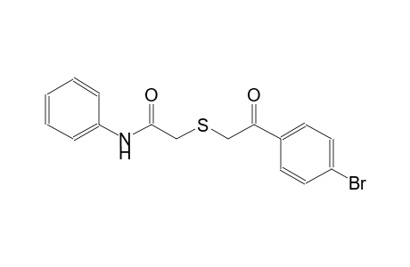 acetamide, 2-[[2-(4-bromophenyl)-2-oxoethyl]thio]-N-phenyl-