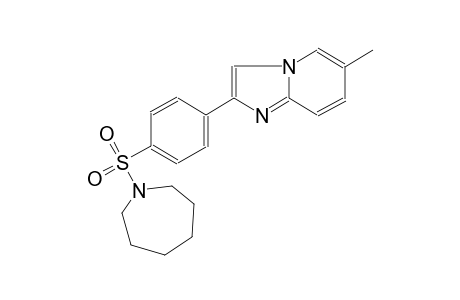 imidazo[1,2-a]pyridine, 2-[4-[(hexahydro-1H-azepin-1-yl)sulfonyl]phenyl]-6-methyl-