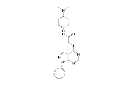 N-[4-(dimethylamino)phenyl]-2-[(1-phenyl-1H-pyrazolo[3,4-d]pyrimidin-4-yl)sulfanyl]acetamide