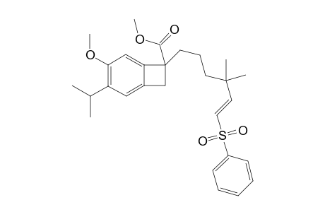 7-[(E)-6-(benzenesulfonyl)-4,4-dimethylhex-5-enyl]-4-methoxy-3-propan-2-yl-7-bicyclo[4.2.0]octa-1,3,5-trienecarboxylic acid methyl ester