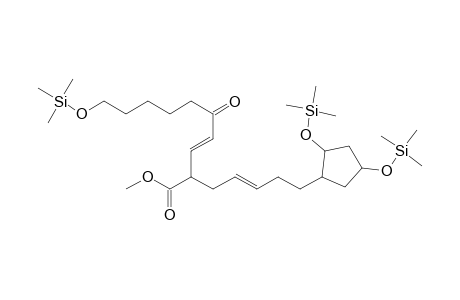7-(2-(3-oxo-7-(triemthylsiloxy)-1-octenyl)-3,5-di(trimethylsiloxy)cyclopenyl)-4-heptenoic acid methyl ester