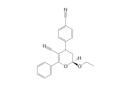 (2RS,4SR)-2-Ethoxy-3,4-dihydro-6-phenyl-4-(p-cyanophenyl)-2H-pyran-5-carbonitrile