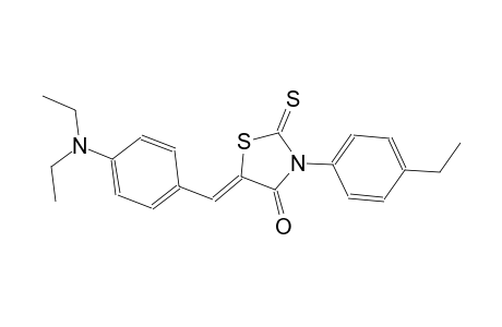 (5Z)-5-[4-(diethylamino)benzylidene]-3-(4-ethylphenyl)-2-thioxo-1,3-thiazolidin-4-one