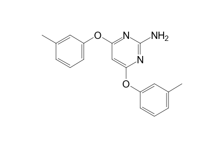 2-amino-4,6-bis(m-tolyloxy)pyrimidine