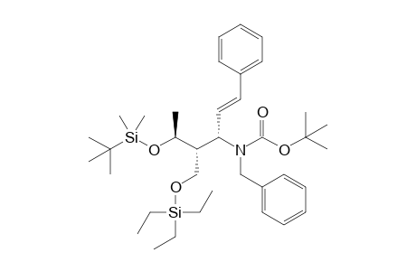 (1s,2r,3s)-n-benzyl-n-(3-tert-butyldimethylsiloxy-(e)-1-styryl-2-triethylsiloxymethylbutyl)-tert-butyloxycarbonylamine
