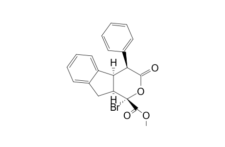 METHYL-(1-ALPHA,4-BETA,4A-ALPHA,9A-ALPHA)-1-BROMO-1,3,4,4A,9,9A-HEXAHYDRO-3-OXO-4-PHENYLINDENO-[2,1-C]-PYRAN-1-CARBOXYLATE