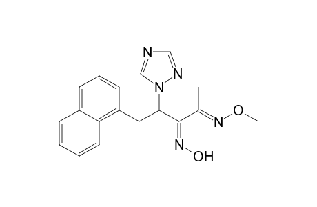 2,3-Pentanedione, 5-(1-naphthalenyl)-4-(1H-1,2,4-triazol-1-yl)-, 2-(O-methyloxime) 3-oxime