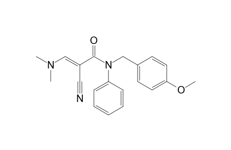 N-(4-Methoxybenzyl)-2-cyano-3-(dimethylamino)-N-phenylacrylamide
