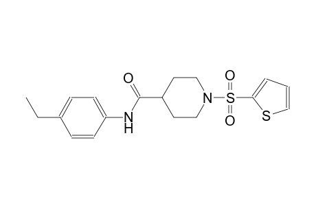 N-(4-ethylphenyl)-1-(2-thienylsulfonyl)-4-piperidinecarboxamide