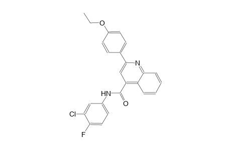 N-(3-chloro-4-fluorophenyl)-2-(4-ethoxyphenyl)-4-quinolinecarboxamide