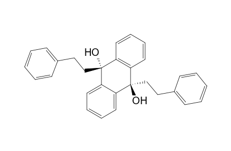 9,10-Anthracenediol, 9,10-dihydro-9,10-bis(2-phenylethyl)-, trans-