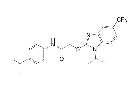 4'-isopropyl-2-{[1-isopropyl-5-(trifluoromethyl)benzimidazol-2-yl]thio}acetanilide