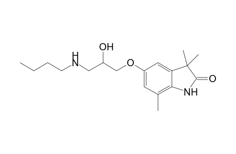 5-[3-(butylamino)-2-hydroxy-propoxy]-3,3,7-trimethyl-indolin-2-one