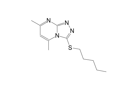 5,7-dimethyl-3-(pentylsulfanyl)[1,2,4]triazolo[4,3-a]pyrimidine