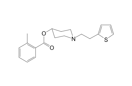 1-[2-(Thiophen-2-yl)ethyl]piperidin-4-yl-2-methyl benzoate