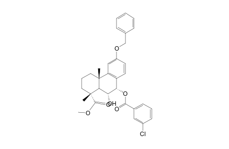 Methyl 12-benzyloxy-7.alpha.-(3'-chlorobenzoyloxy)-6.alpha.-hydroxypodocarpa-8,11,13-trien-19-oate