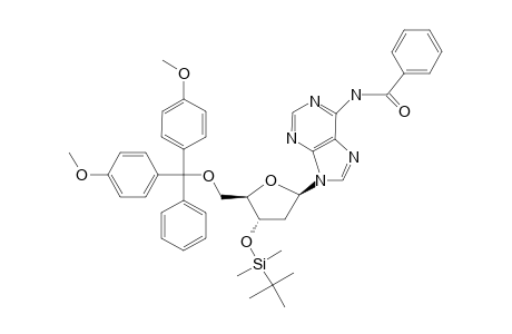 N-(6)-BENZOYL-5'-O-(4,4'-DIMETHOXY-TRITYL)-3'-O-(TERT.-BUTYL-DIMETHYL-SILYL)-2'-DEOXY-ADENOSINE