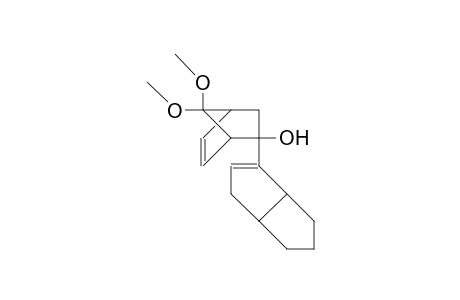 5-exo-Hydroxy-7,7-dimethoxy-5-(cis-bicyclo(3.3.0)oct-2-en-2-yl)-bicyclo(2.2.1)hept-2-ene