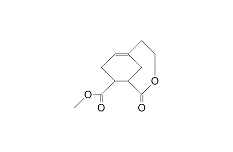 10-endo-Carbomethoxy-3-oxa-bicyclo(5.3.1)undec-7(8)-en-2-one