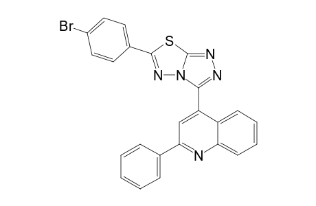 6-(PARA-BROMOPHENYL)-3-CINCHOPHENY-1,2,4-TRIAZOLO-[3,4-B]-1,3,4-THIADIAZOL