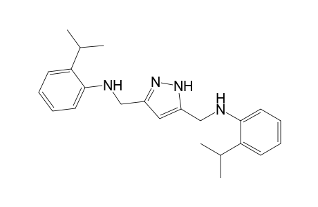 2-propan-2-yl-N-[[3-[(2-propan-2-ylanilino)methyl]-1H-pyrazol-5-yl]methyl]aniline