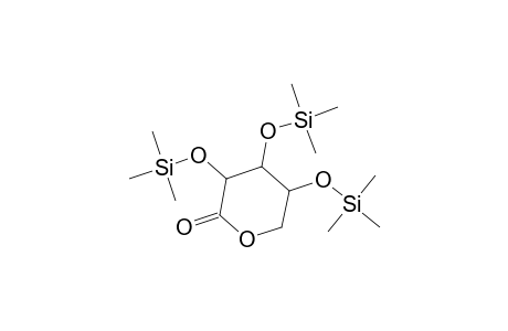 Xylonic acid, 2,3,4-tris-O-(trimethylsilyl)-, .delta.-lactone, D-