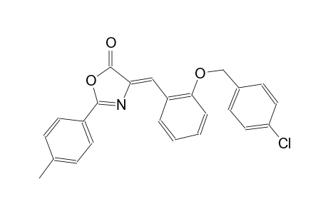 (4Z)-4-{2-[(4-chlorobenzyl)oxy]benzylidene}-2-(4-methylphenyl)-1,3-oxazol-5(4H)-one