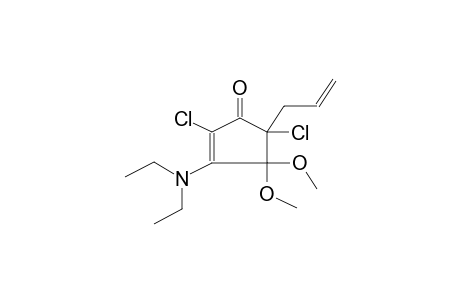 2,5-DICHLORO-3-DIETHYLAMINO-4,4-DIMETHOXY-5-ALLYL-3-CYCLOPENTEN-1-ONE