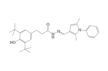 3-(3,5-ditert-butyl-4-hydroxyphenyl)-N'-[(E)-(2,5-dimethyl-1-phenyl-1H-pyrrol-3-yl)methylidene]propanohydrazide