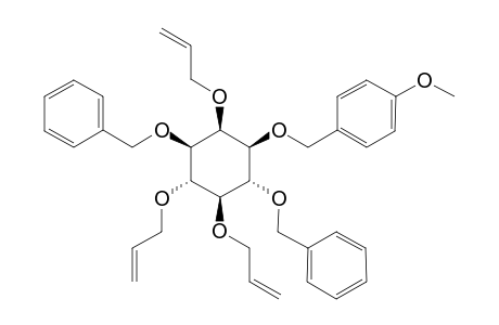 (+)-3,4,6-Tri-O-allyl-2,5-di-O-benzyl-1-O-(p-methoxybenzyl)-myo-inositol