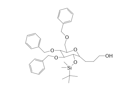 2,6-Anhydro-1,3,4-tri-O-benzyl-5-O-[tert-butyldimethylsilyl]-7,8,9-trideoxy-D-glycerol-L-gulo-nonitol
