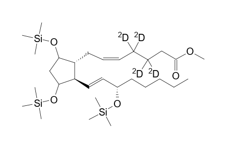 Tris(trimethylsilyl),methylester derivative of 3,3,4,4-[2H4]-prostaglandin F2.alpha. (with H/D exchange products)
