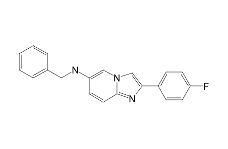 6-BENZYLAMINO-2-(4-FLUOROPHENYL)-IMIDAZO-[1,2-A]-PYRIDINE
