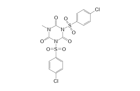 1,3-bis[(p-chlorophenyl)sulfonyl]-5-methyl-s-triazine-2,4,6(1H,3H,5H)-trione