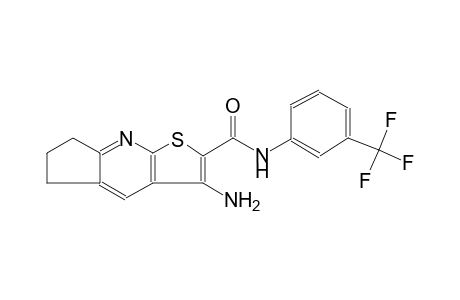 5H-cyclopenta[b]thieno[3,2-e]pyridine-2-carboxamide, 3-amino-6,7-dihydro-N-[3-(trifluoromethyl)phenyl]-