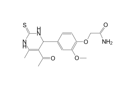 2-[4-(5-acetyl-6-methyl-2-thioxo-1,2,3,4-tetrahydro-4-pyrimidinyl)-2-methoxyphenoxy]acetamide