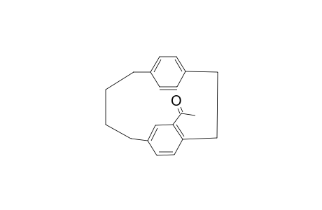 1-Tricyclo[10.2.2.2*4,7*]octadeca-1(15),4,6,12(16),13,17-hexaen-5-yl-ethanone