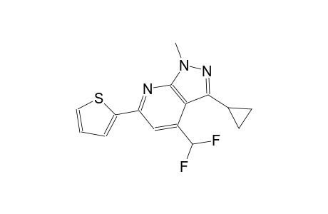 3-cyclopropyl-4-(difluoromethyl)-1-methyl-6-(2-thienyl)-1H-pyrazolo[3,4-b]pyridine