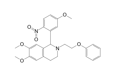 N-Phenoxyethyl-6,7-dimethoxy-1-(5-methoxy-2-nitrophenyl)-1,2,3,4-tetrahydroisoquinoline