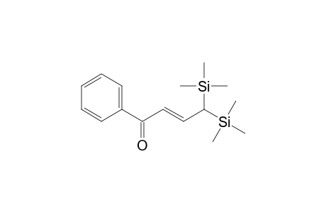 2-Buten-1-one, 1-phenyl-4,4-bis(trimethylsilyl)-, (E)-