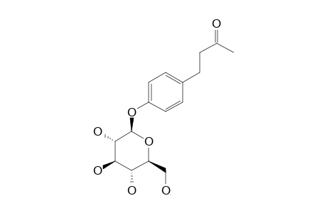 RASPBERRY-KETONE;NATURAL;4-(4'-HYDROXYPHENYL)-BUTAN-2-ONE-4'-O-BETA-D-GLUCOPYRANOSIDE