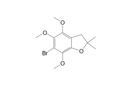 6-Bromo-4,5,7-trimethoxy-2,2-dimethyl-2,3-dihydrobenzofuran