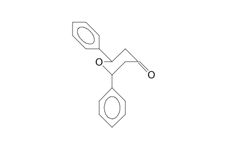 trans-1-Oxa-2,6-diphenyl-4-cyclohexanone