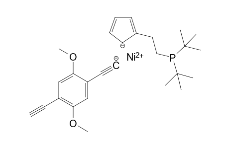 Nickel(II) (4-ethynyl-2,5-dimethoxyphenyl)ethyn-1-ide 2-(2-(di-tert-butylphosphaneyl)ethyl)cyclopenta-2,4-dien-1-ide