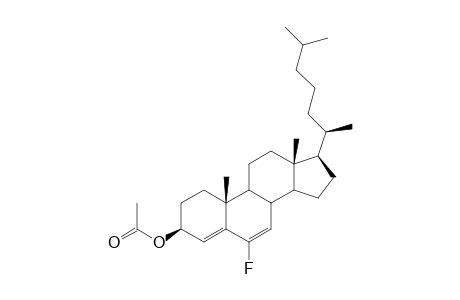 6-Fluoro-4,6-cholestadien-3.beta.-yl acetate