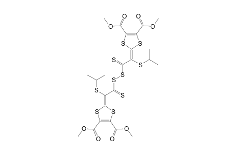 TETRAMETHYL-ALPHA,ALPHA'-DITHIOBIS-(6-ISOPROPYLTHIO-6-THIOCARBONYL-1,4-DITHIAFULVENE-2,3-DICARBOXYLATE)