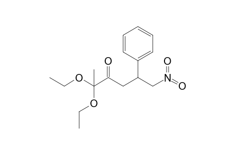 2,2-Diethoxy-6-nitro-5-phenylhexan-3-one
