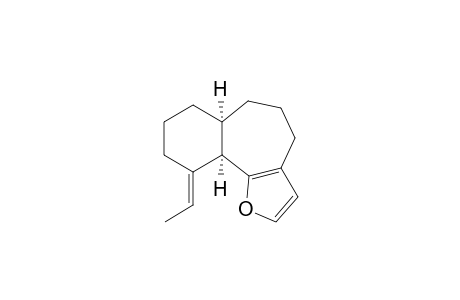 4H-Benzo[6,7]cyclohepta[1,2-b]furan, 10-ethylidene-5,6,6a,7,8,9,10,10a-octahydro-, (6a.alpha.,10E,10a.alpha.)-(.+-.)-