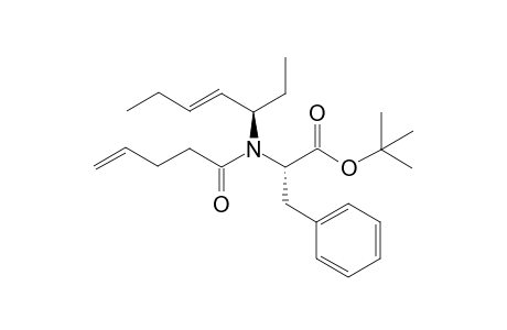 tert-butyl (2S)-2-[[(E,1R)-1-ethylpent-2-enyl]-pent-4-enoyl-amino]-3-phenyl-propanoate